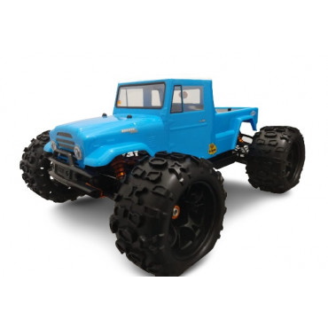 AUTOMODELO ELÉTRICO BRUSHLESS MONSTER TRUCK MAXIMUS EP BOLHA TOYOTA BANDEIRANTES 1/8 4X4 RÁDIO 2.4GHZ COM 2 BATERIAS DE LIPO DHK 8382TB